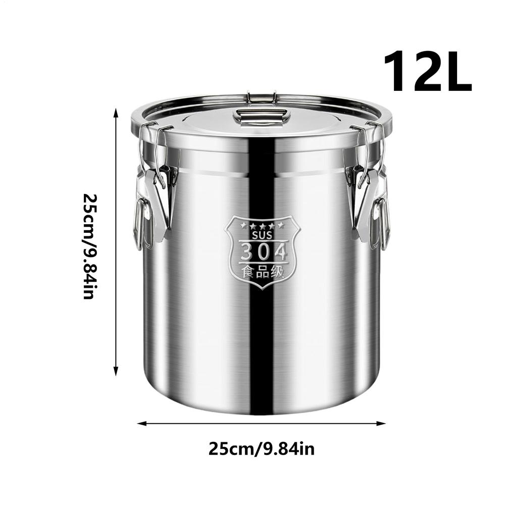 Vacuum Sealed Tank Coffee Bean Storage Tank Household 304 Stainless Steel Food Storage Jars Moisture-proof Sealed Container