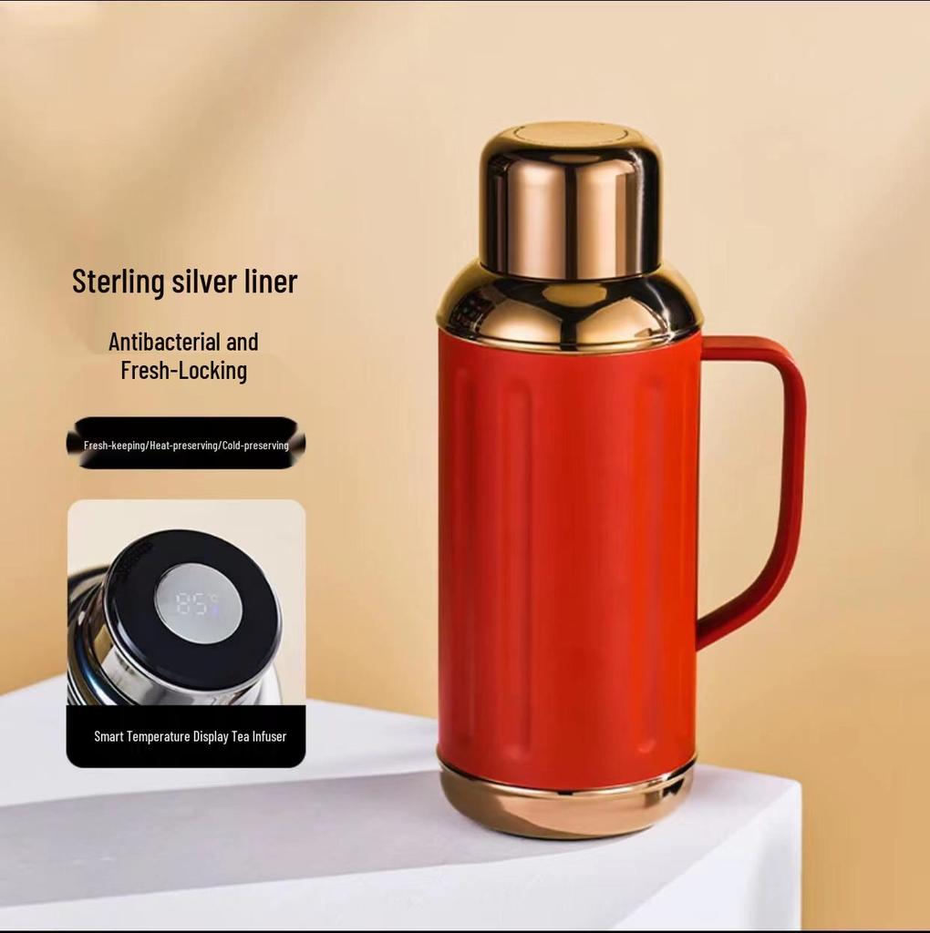 Golden Era Portable Large Capacity Thermos Flask with Stainless Steel Inner Liner