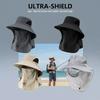 Camping Mesh Breathable Sun Hat Wide Brims Sun Protections Cap Mountaineering Cap Large Fisherman Hat Bucket Outdoor