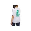 Adidas Golf Book Club Graphic Oversized Tee Soft Comfortable Fashionable Versatile Short Sleeve Drop Shoulder T-Shirt Women Tops White JI9500