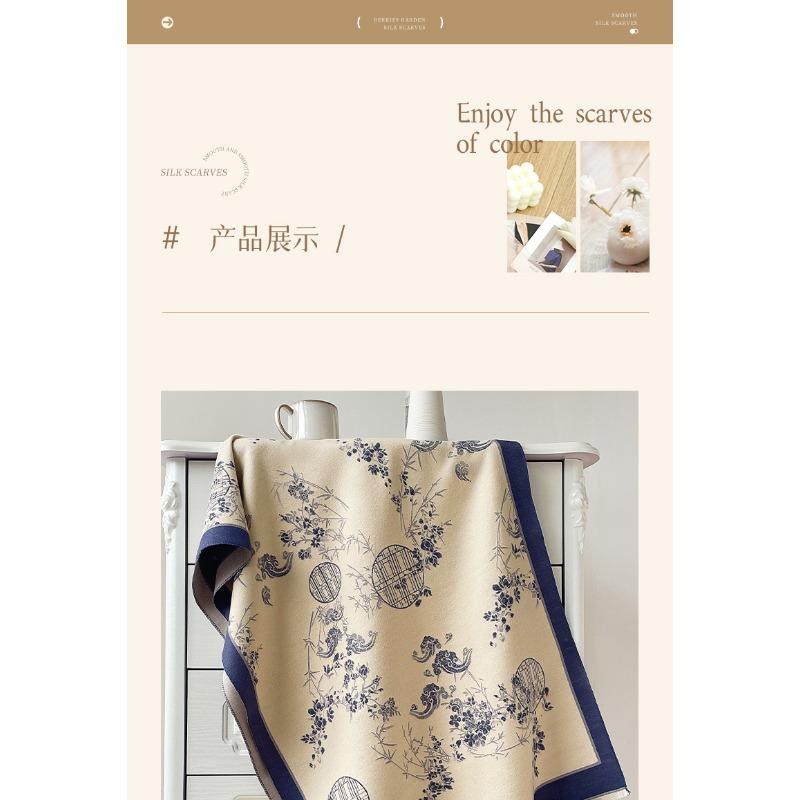 Versatile Elegant Vintage Chinese Style Warm Scarf For Women Winter