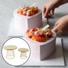 2 Packs Gold Iron Cake Stand, Round Shaped Cupcake Stands, Wedding Birthday