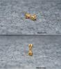 Gold Plated S925 Silver Vajra Spacer Bead for DIY Bracelet Pendant