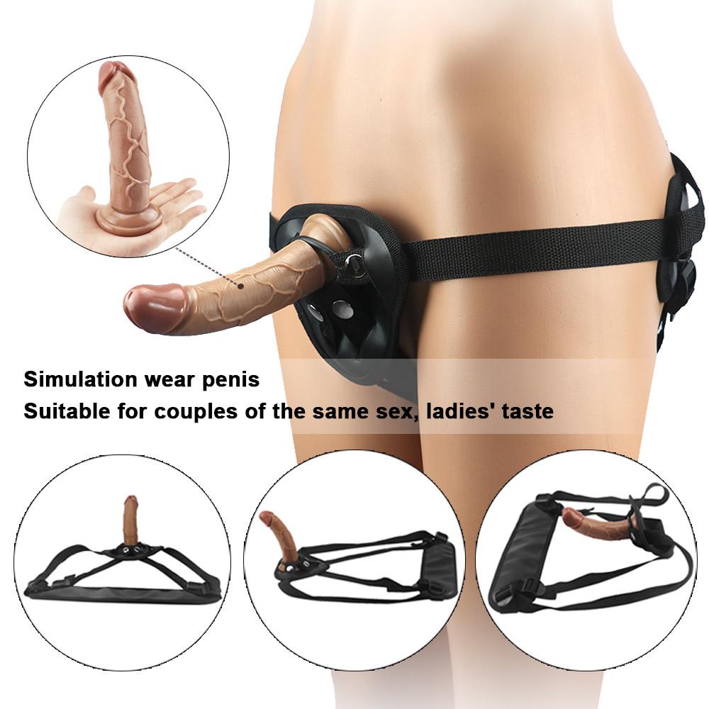 Wearable Strapon Penis for Lesbian G Spot Stimulator Adult Standard Size Panties Strap On Dildos Pants Sex Toys for Women Erotic