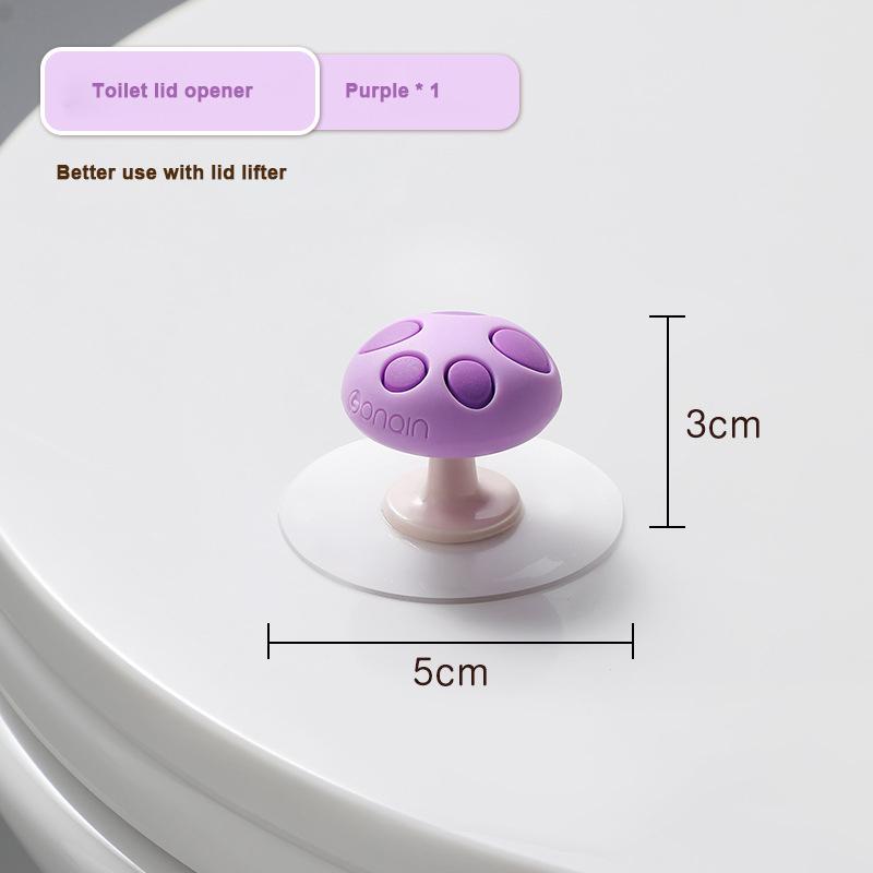 

Toilet Lid Lifting Bathroom Accessories Lift Toilet Ring Handle Anti-Dirt Silicone Handle Lid Lifting Device WC Toilet Openers фиолетовый