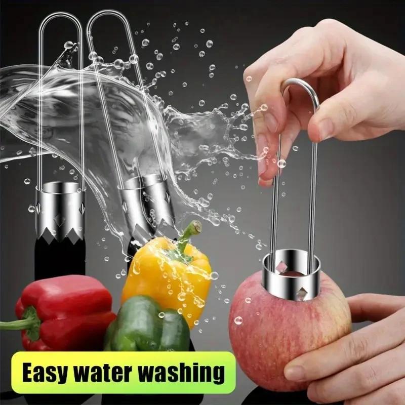 Pepper Corer Color Pepper Core Knife Stainless Steel  Seed Removing Tool Portable Kitchen Utensil Fruit Vegetable Coring Tool