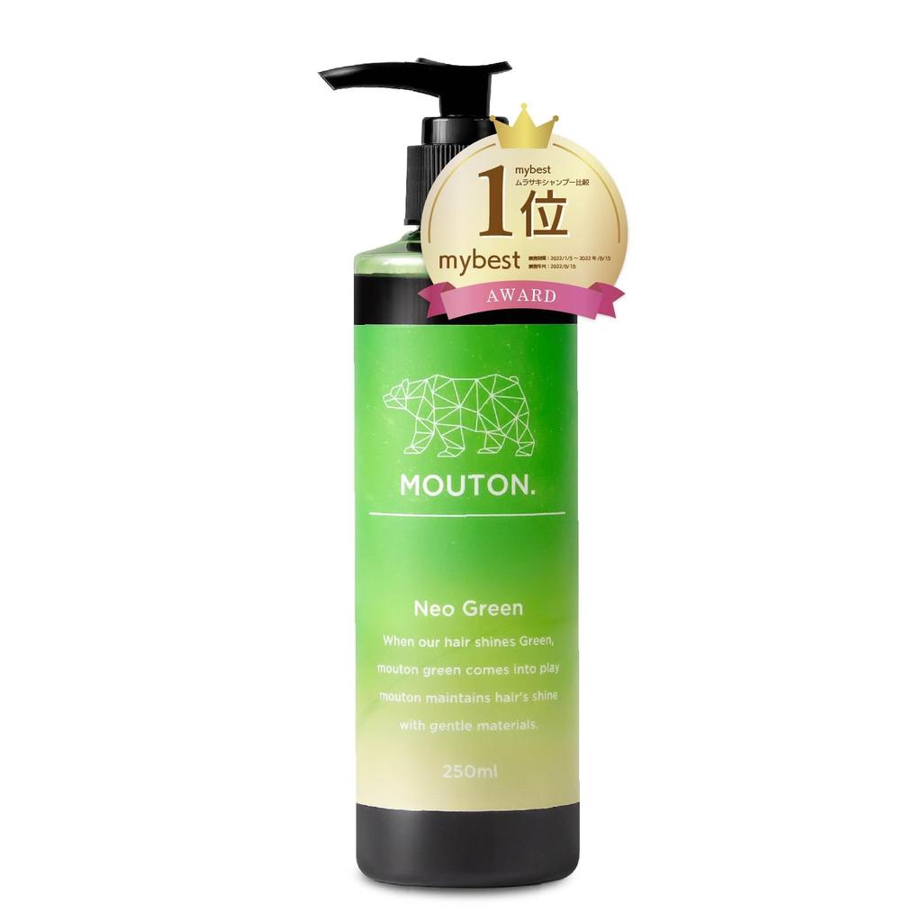Salon Exclusive Neo Green Shampoo Mouton 250mL Color Shampoo Green