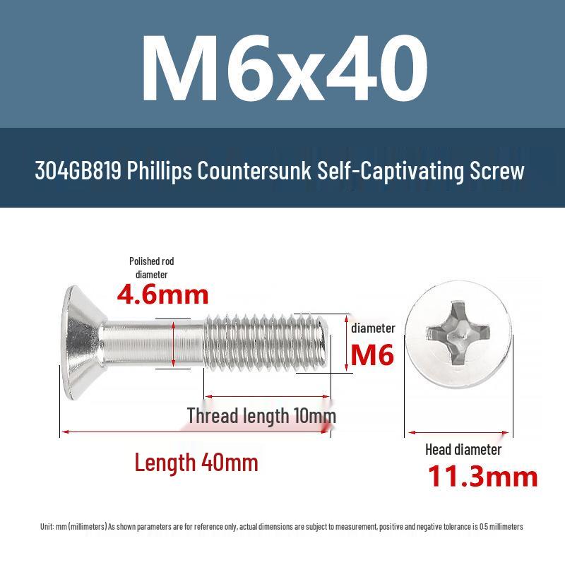 Yigu 304 Edelstahl Sicherungsschrauben M3 M4 M5
