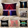 I-Imagine Dragons Poszewka na poduszkę Sofa i Salon Dekoracyjne Poszewki na poduszki Pyłoszczelna i Roztoczoodporna Niewidoczny zamek błyskawiczny
