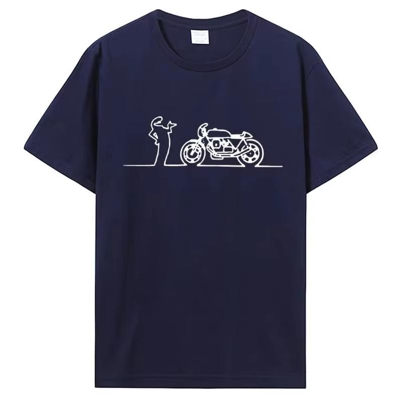 

2026 New Moto La Linea Nomads T Shirt Lineman TV Series Print Tshirt Short Sleeve Streetwear Mens and Womens Tshirt Men Top 4XL