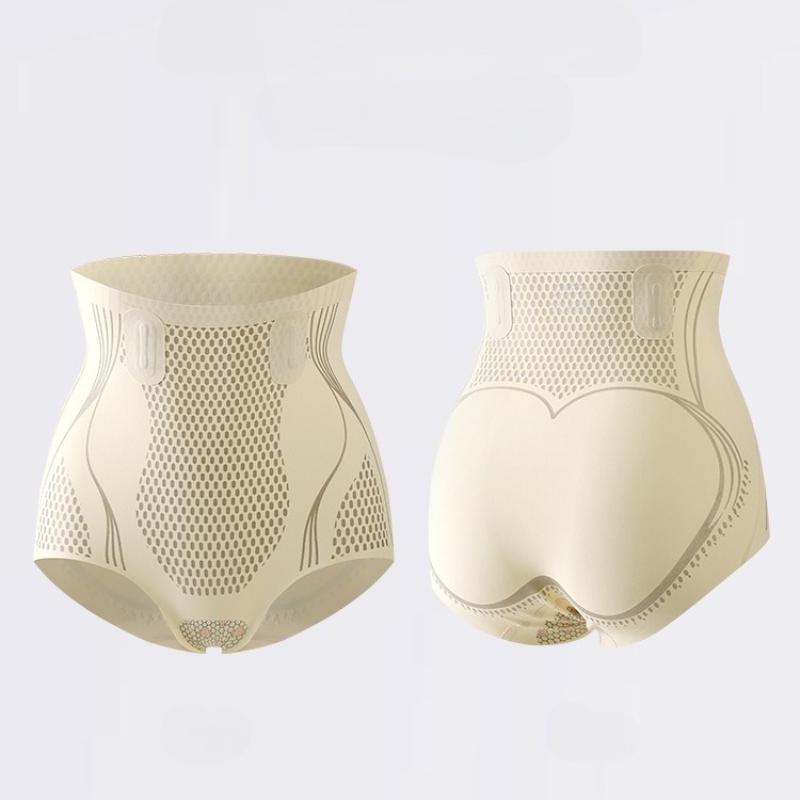 Chilot modelator pentru femei din mătase de gheață, cu efect de ridicare a șoldurilor, talie înaltă, tip corset, fără cusături, modelator de corp, centură abdominală, ridicare fese, slăbire talie, chiloți