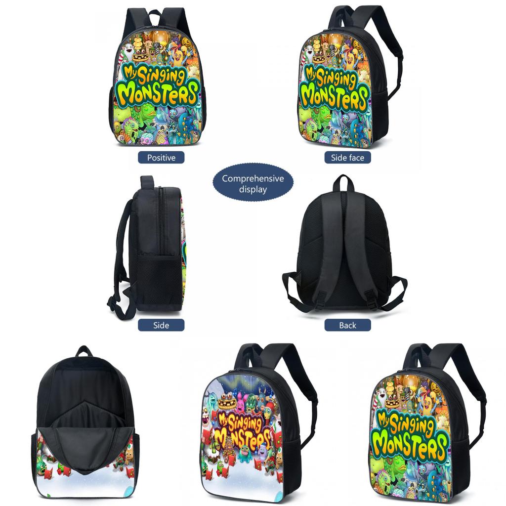 My Singing Monsters Cartoon Backpack For Kids 20l Capacity