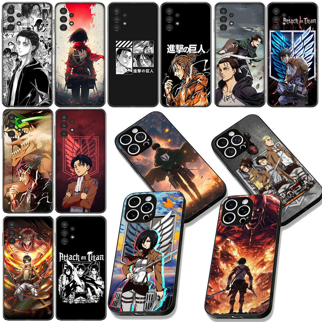 Attack Levi On Eren Titan Jaeger Phone Case for Xiaomi Poco C85 C65 C75 X7 X6 M6 M8 F7 F8 Ultra F6 Pro Cover Casing