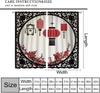 Asian Curtains   Vintage Red Plum Blossom Cherry Blossom Chinese Traditional Court Lanterns Window Treatments Drapes for Girls Li