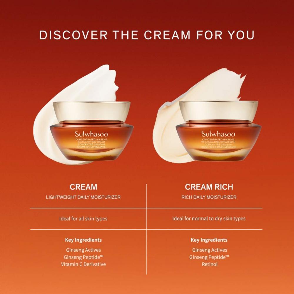 Sulwhasoo Concentrated Ginseng Rejuvenating Cream Rich 1.69 Oz   50 Ml