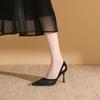 Elegant Women's Sandals Mesh Pointed Toe High Heels Shoes Summer 2026 Luxury Stiletto Pary Wedding Shoes Sexy Pumps Mujer Slides