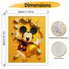 Disney 3D Mickey Wall Paint By Number Kit Drawing Canvas DIY Picture Home Decor Art Gift Sets For Adult Wall Decor Unique Design