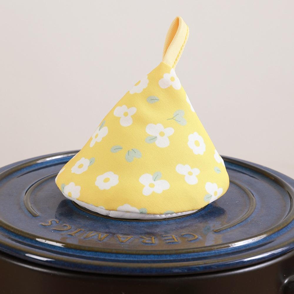 

Practical Floral Microwave Gloves Heat Resistance Anti-scald Oven Mitts Thickened Portable Pot Handle Cap Baking Accessories