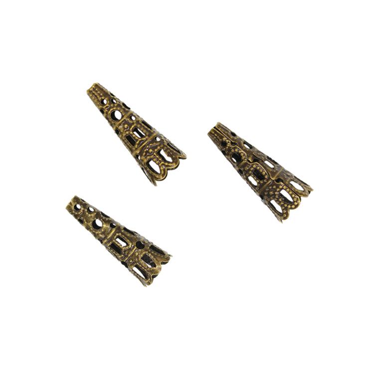 Hollow Long Trumpet Flower Magnolia Hairpin for DIY Jewelry and Ancient Costume Headdress