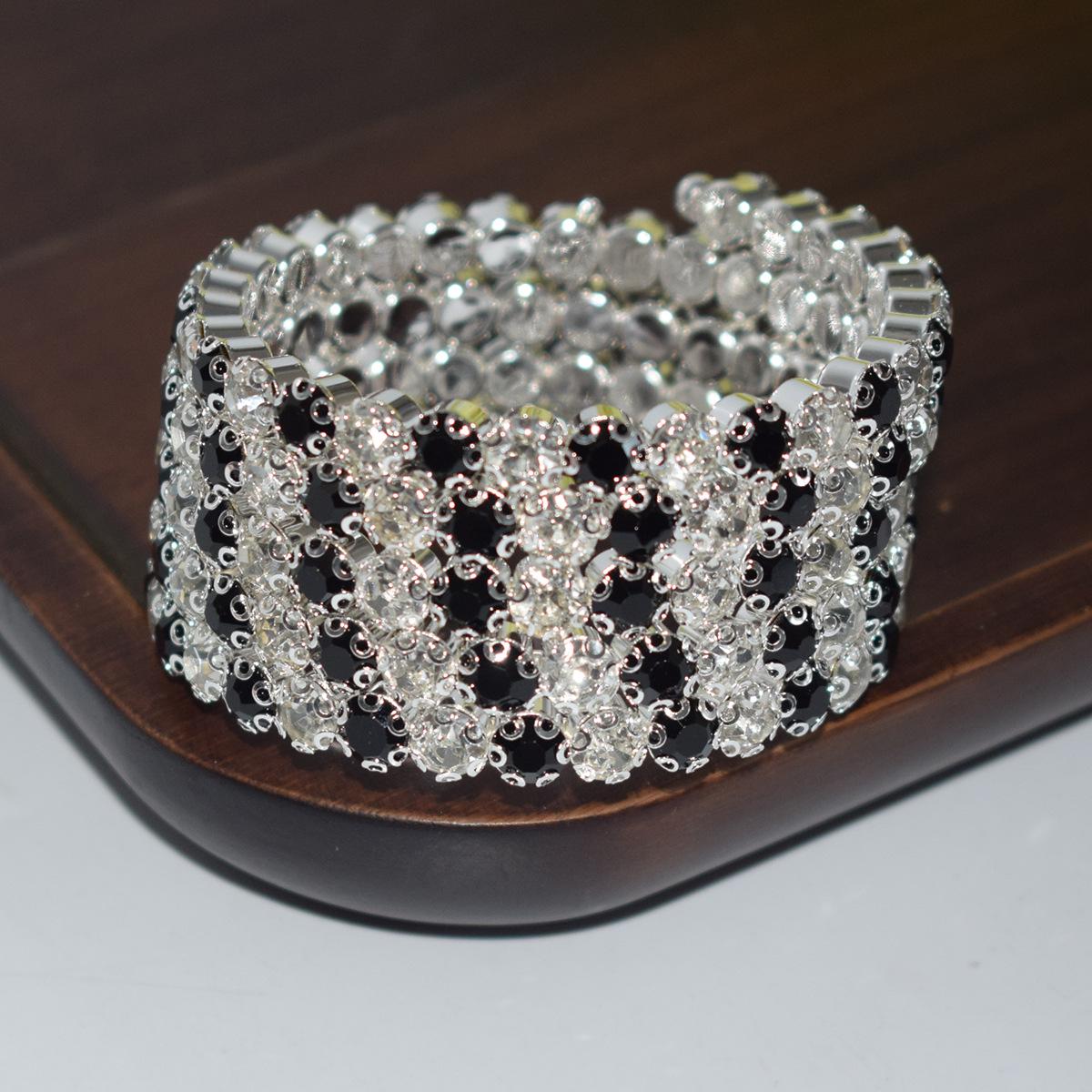 

Новый свадебный браслет на руку из страз AB, сценическое хрустальное украшение