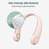 Portable Neck Fan Rechargeable Bladeless Wearable Cooling Head Fan 3 Speed 1800mAh Battery Operated Wearable Personal