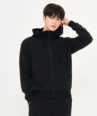 Chasecult Men'S Sleeve Pocket Zip-Up Hoodie - Black
