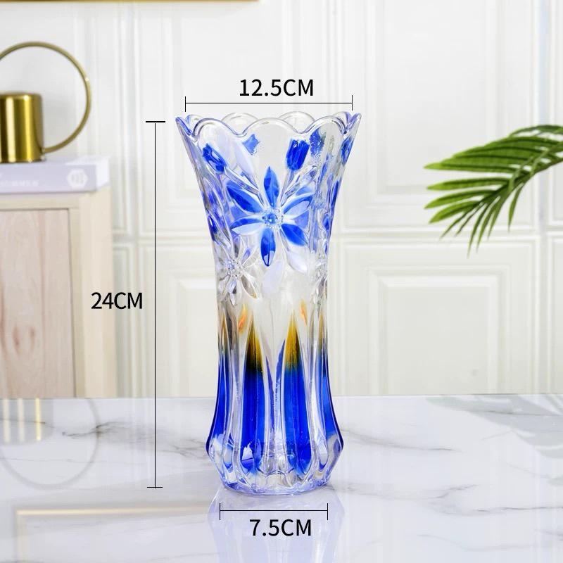 

Роскошная легкая прозрачная стеклянная ваза для композиций из живых цветов – креативный гидропонный домашний декор