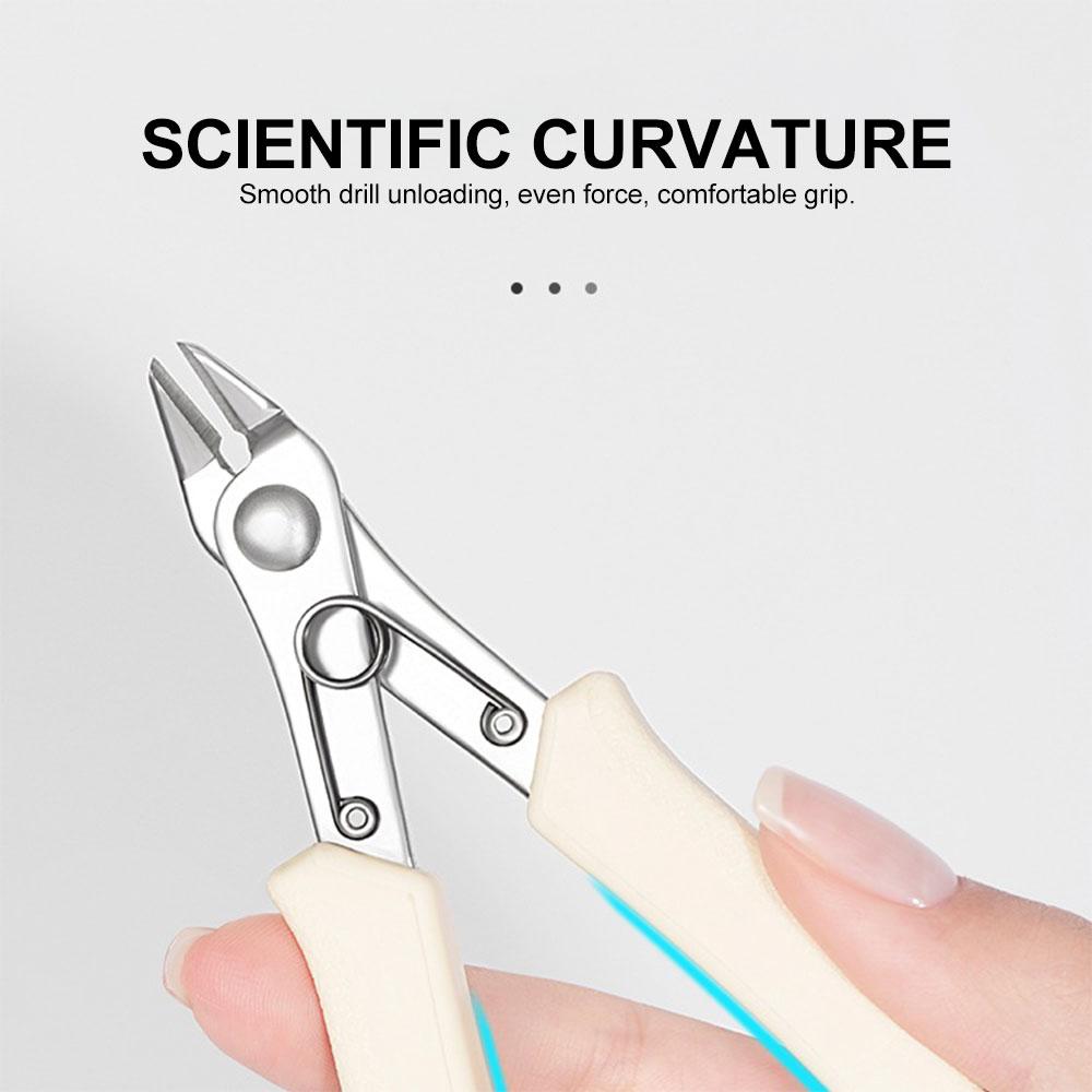 Model Flat-Nose Removal Nails Pliers for Manicure Diamond Art Accessories Metal Chain Cutting Zircon Jewelry High Force Clipper