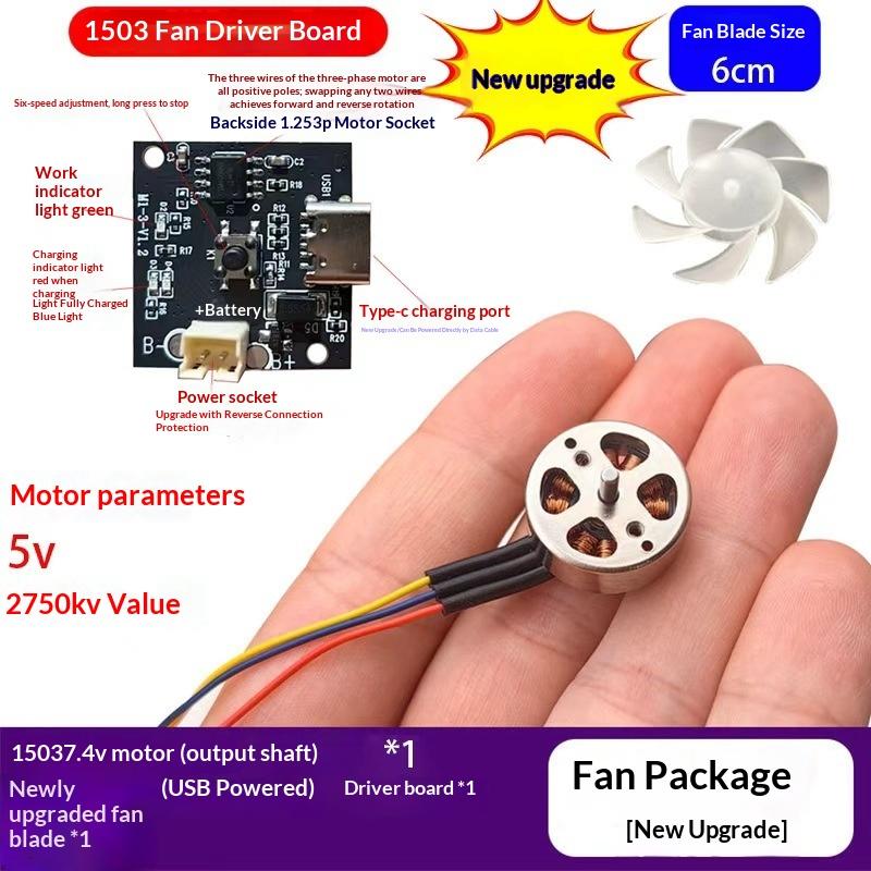 DIY RC FPV Drone Parts 1503 Miniature Brushless Motor Fan Lightweight Kit for Quadcopter Aircraft Replacement