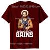 Hallowed Be Thy Gains Funny Muscle Jesus Weight Lifting Workout Humor T Shirts Streetwear Short Sleeve Birthday Gift Tshirt Men