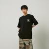New MLB Base Logo T Shirts Unisex Black 3ATSU0143-50BKS