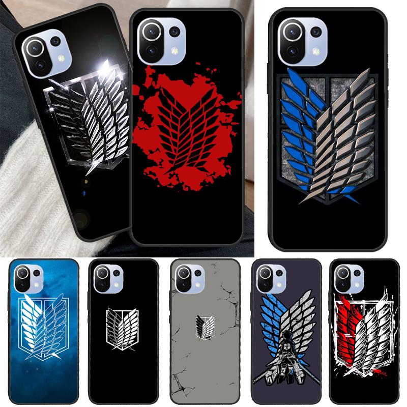 

Anime Attack On Titan Logo Phone Case For Xiaomi Mi 11 Lite 12 11T Pro POCO X3 Pro X3 GT F1 F3 M3 M4 X4 Pro Cover