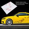 100x38cm Car Body Side Sticker PVC Decals   Sport Styling Decoration Auto Truck Racing Accessories