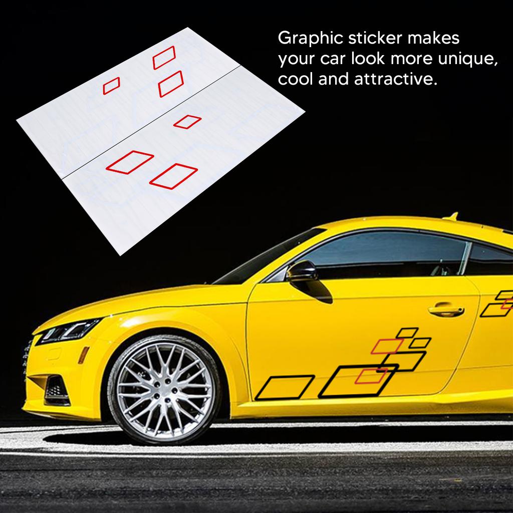 100x38cm Car Body Side Sticker PVC Decals   Sport Styling Decoration Auto Truck Racing Accessories
