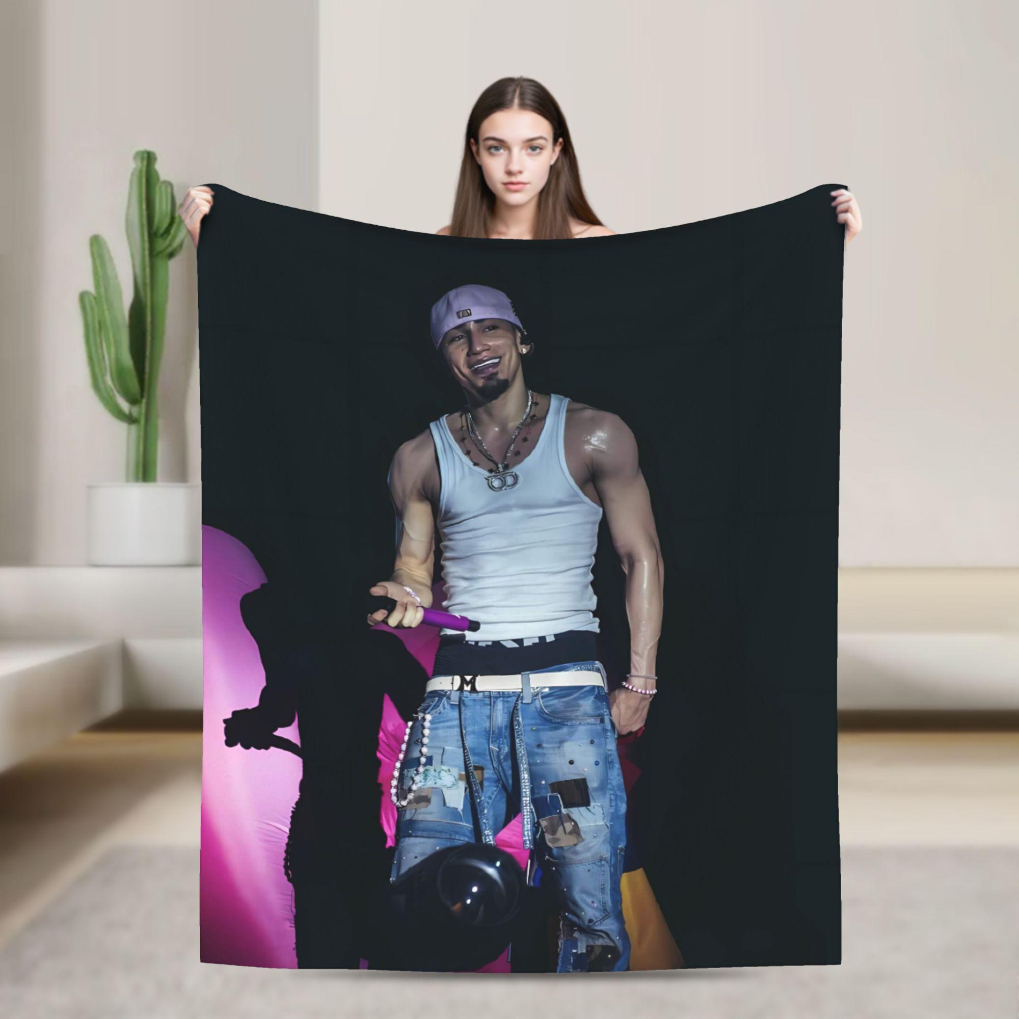 

Warm Soft BlanketsKids Adult Decorative Omar Courtz Singer Throw Blanket Flannel Bedspread For Couch Chair Print Sofa Bed Cover 100x150cm