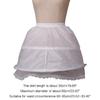 Petticoat Crinoline 20in White Hoop Skirt Victorian Costume Half Slips for Women