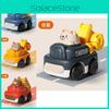 New Cartoon Animal Boy Girl Children Inertia Excavator Engineering Vehicle Kindergarten Small Gift Toys Plastic/plasticine Material 8.5*5.5*7