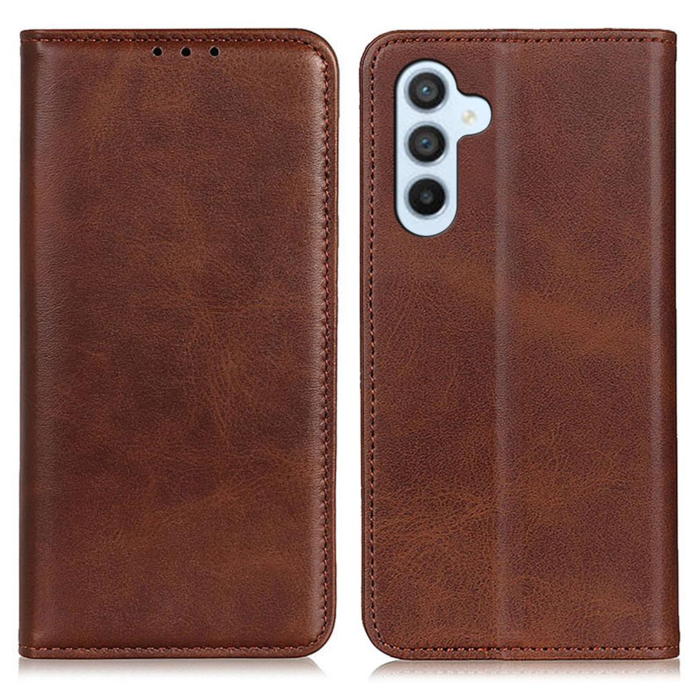 For Samsung Galaxy A37 5G Case Cowhide Texture Split Leather Flip Wallet Phone Cover
