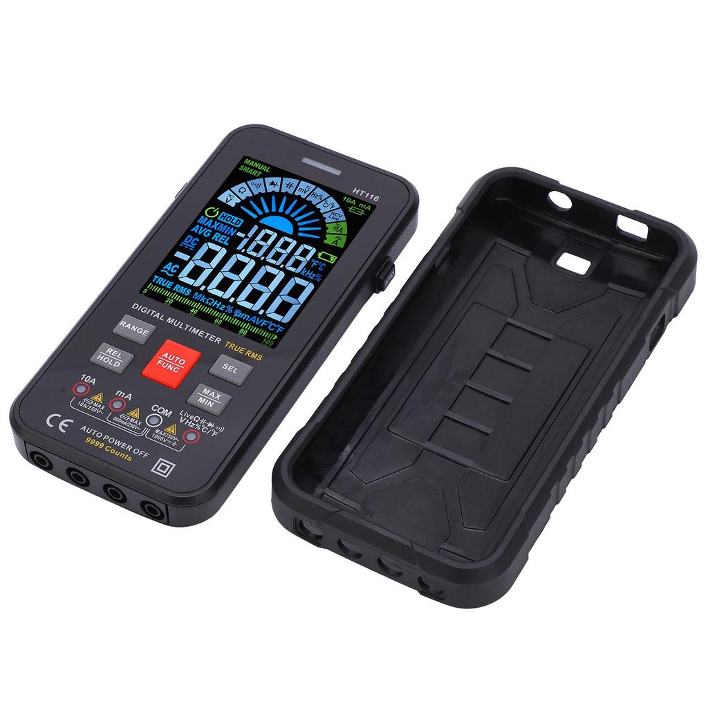 HT116 Intelligent Multimeter Digital Current Voltage Resistance Meter with LED Display