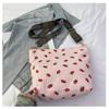 Personalized fashion single shoulder corduroy shopping bag summer new beautiful simple leisure student class tote bag