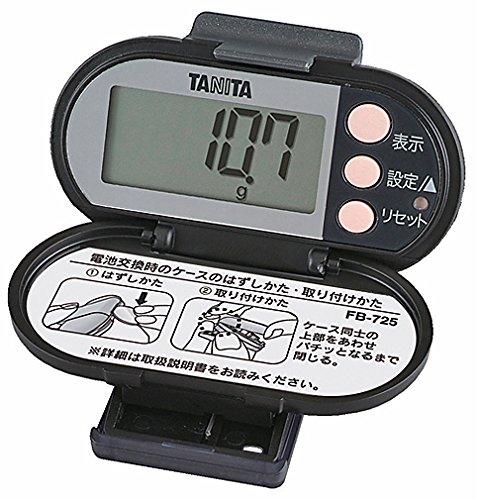 

TANITA Fat Burner Pedometer, Black, FB-725-BK