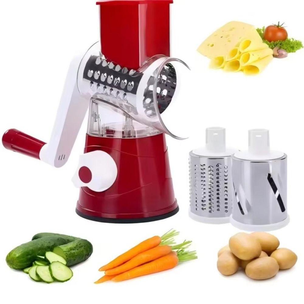 Multifunctional Cheese Grater Manual Manual Rotary Vegetable Slicer Food Shredder Household