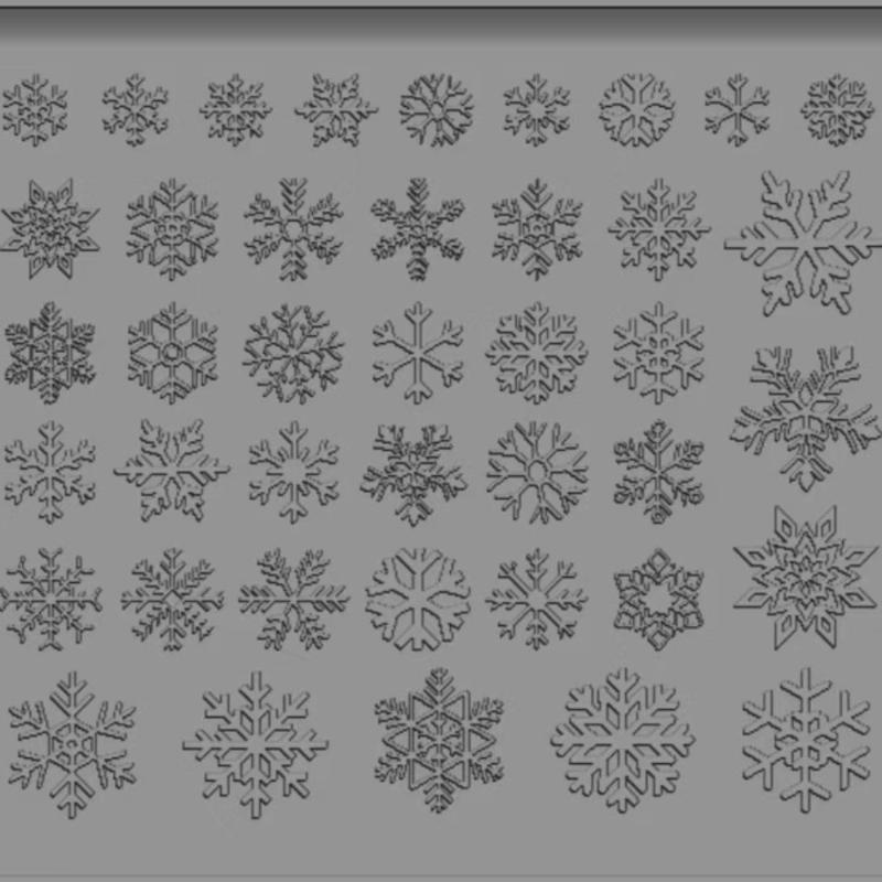 1/3 Pcs Christmas Snowflake Silicone Nail Mold Nail Decorations Diy Design Silicone Manicure Mold Nail Art