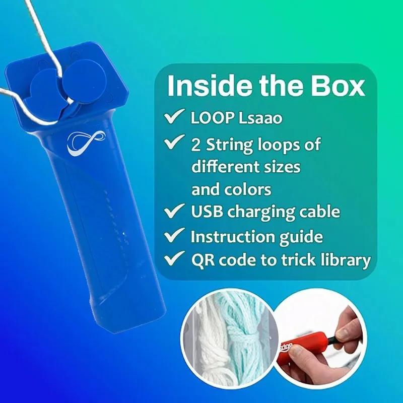 String Toy Glow In The Dark, USB Electric String Rope Fidget Toys, Handheld String Cool Toy,  Gifts for Kids Adults