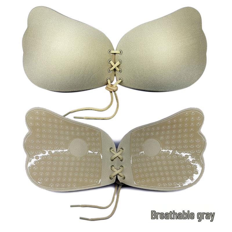 Winged Silicone Nipple Covers Push-up Invisible Bra for Wedding Dress