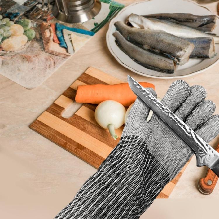 Stainless Steel Mesh Metal Chainmail Gloves Butchers Glove for Cutting Meat Oyster Shucking Chefs Meat Fish