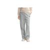FILA Original Drawstring Womens Fleece Pants Fashion Simple Warm Loose Straight Casual Pants Women pants Cartier-Flower-Gray F51W549602FMG