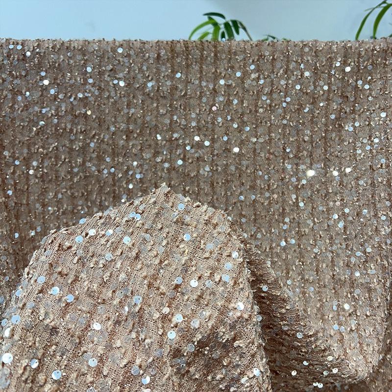 1/3/5yard Mesh Sequined Embroidery Fabric Elastic Mesh Vertical Sequin Fabric for Sewing Party Dress Wedding Stage Clothing