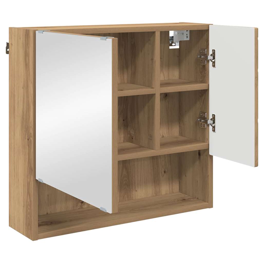 Bathroom Furniture Set 3 Pcs Artisan Oak 61 X 35 X 64 Cm