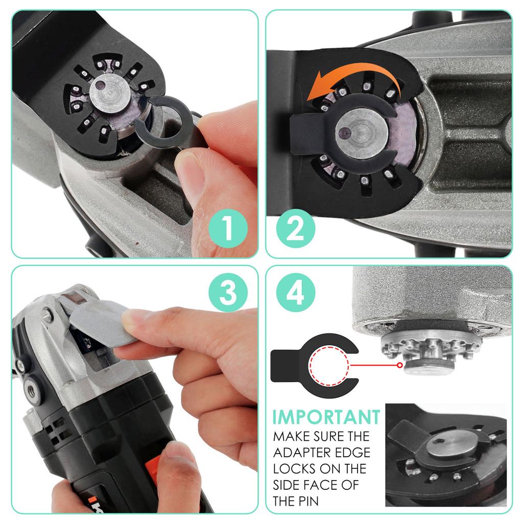 6 Pcs Diamond Oscillating Blade Efficient Multi Tools Blades Kit Practical Grout Removal Tool Oscillating Saw for Removing Grit